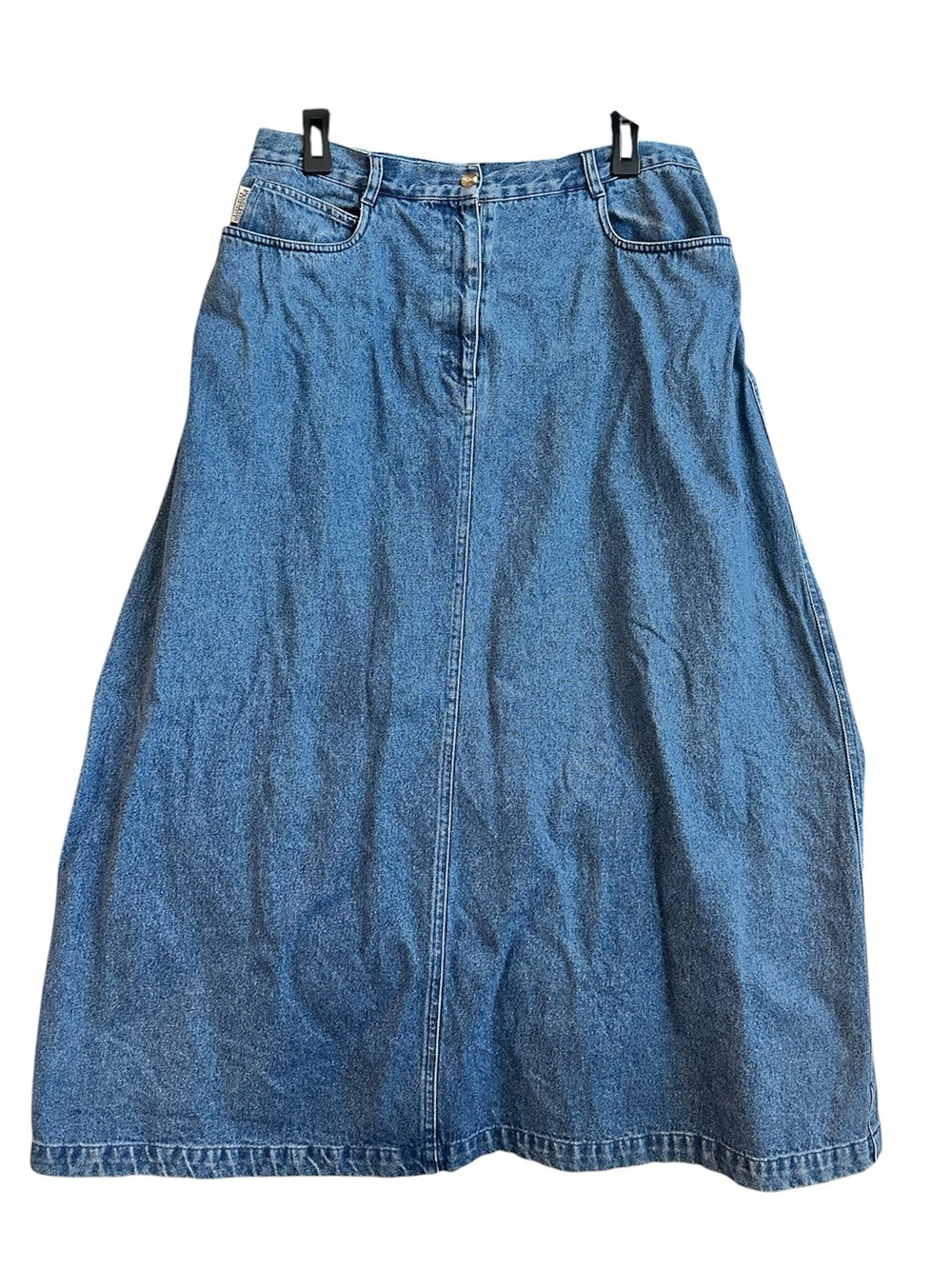 Vintage Y2K Pendleton Blue Denim Maxi Skirt Size 14 Long A-Line